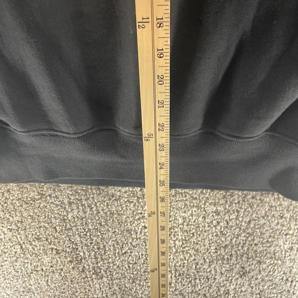 Champion Sweatshirt Mens Medium Black Reverse Weave Embroidered Spell Out Logo - Picture 9 of 11
